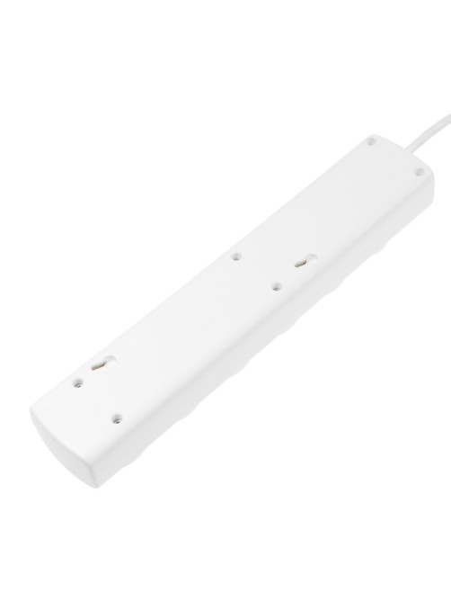 Сетевой фильтр Luazon Lighting, 5 розеток, 5 м, 2200 Вт, 3×0.75 мм2, 10 A, 220 В, c предохранителем, белый