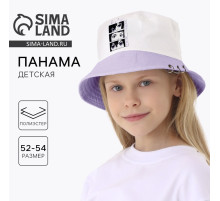Панама детская Kawaii, аниме, белый р-р54