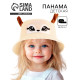 Панама детская «Олененок», с рожками р-р 48-50