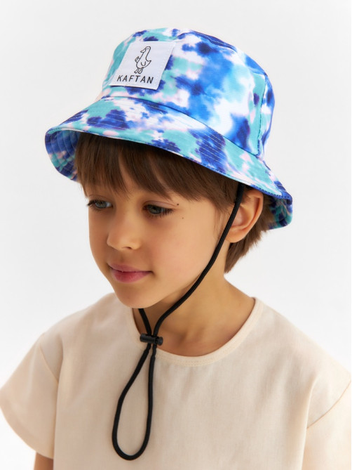 Панама детская KAFTAN «Тай-дай», голубая, размер 54 (3-5 лет)