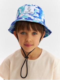Панама детская KAFTAN «Тай-дай», голубая, размер 54 (3-5 лет)