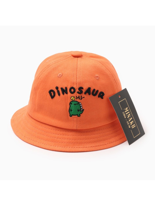 Панама для мальчика MINAKU: Dinosaur, размер 48, оранжевая