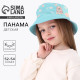 Панама детская «Зайка Лу», голубая, р-р 54