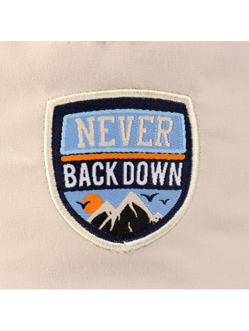 Панама детская Never backdown, бежевая, р-р 54