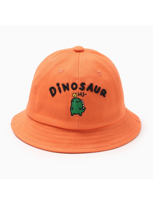 Панама для мальчика MINAKU: Dinosaur, размер 48, оранжевая