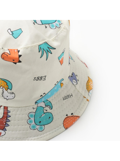 Панама для мальчика KAFTAN «Счастливый динозавр», белая, размер 54 (3-5 лет)