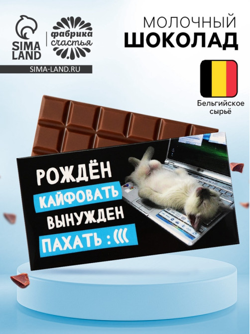 Шоколад молочный «Рожден кайфовать», 27 г