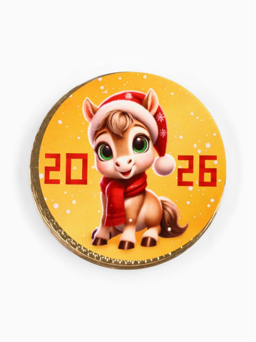 Шоколадная медаль «Лошадка», 25 г