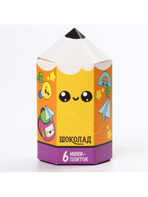 Шоколад подарочный, на 1 сентября «Снова в школу», (5 г × 6 шт.)