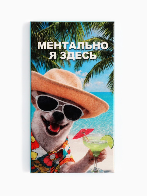 Шоколад молочный «Ментально я здесь» 27 г