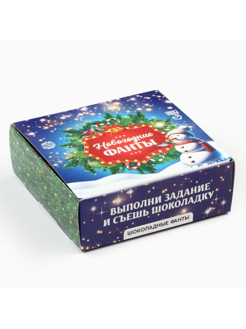 Шоколад новогодний «Фанты», в шоубоксе, 12 г × 24 шт.