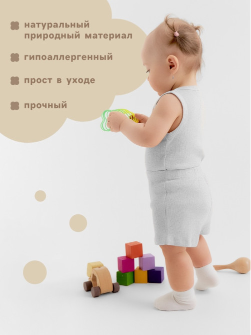 Шорты «Крошка Я» Melange, рост 92-98, серые