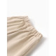 Шорты для девочки MINAKU: Jeans collection, бежевые, рост 116 см