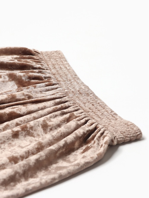 Шорты женские KAFTAN Velvet, размер 40-42, кофейные