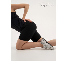 Велосипедки женские Resport, размер 46 (M), чёрные, базовые