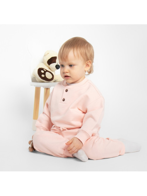 Штанишки детские MINAKU: Basic Line BABY, рост 74-80 см, пудрово-розовые