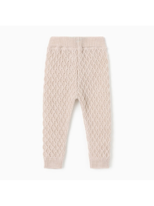 Брюки детские вязаные MINAKU: Knitwear collection, рост 74-80 см, бежевые