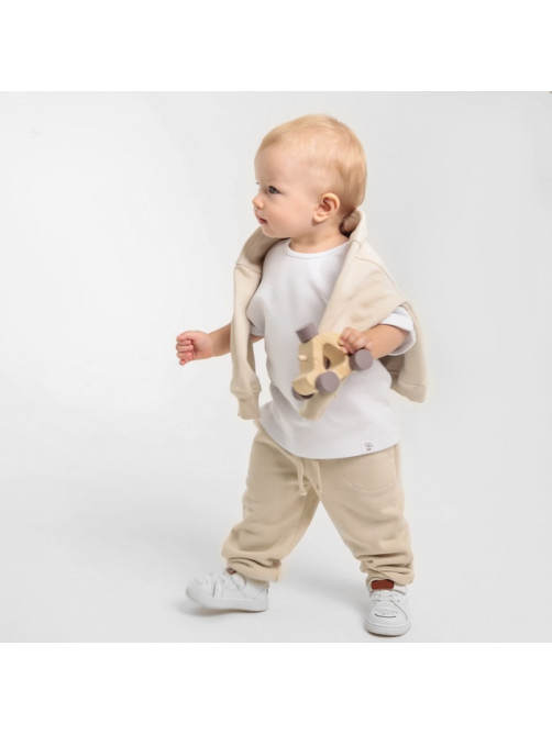 Штанишки детские MINAKU: Basic Line BABY, рост 62-68 см, бежевые