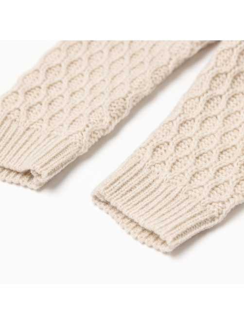 Брюки детские вязаные MINAKU: Knitwear collection, рост 68-74 см, бежевые