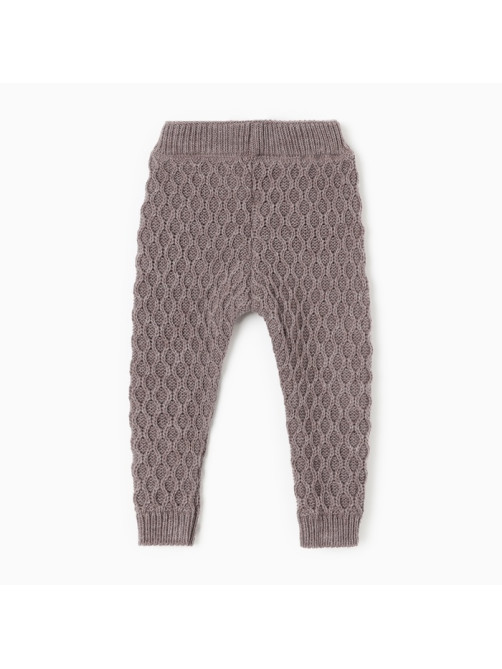 Брюки детские вязаные MINAKU: Knitwear collection, рост 80-86 см, кофейные