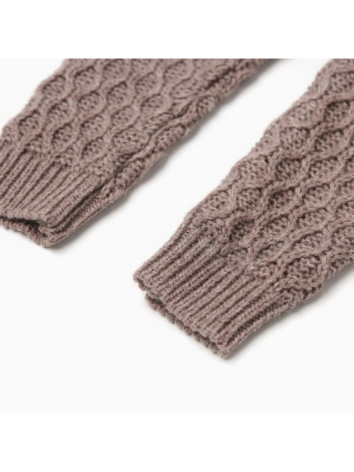 Брюки детские вязаные MINAKU: Knitwear collection, рост 86-92 см, кофейные
