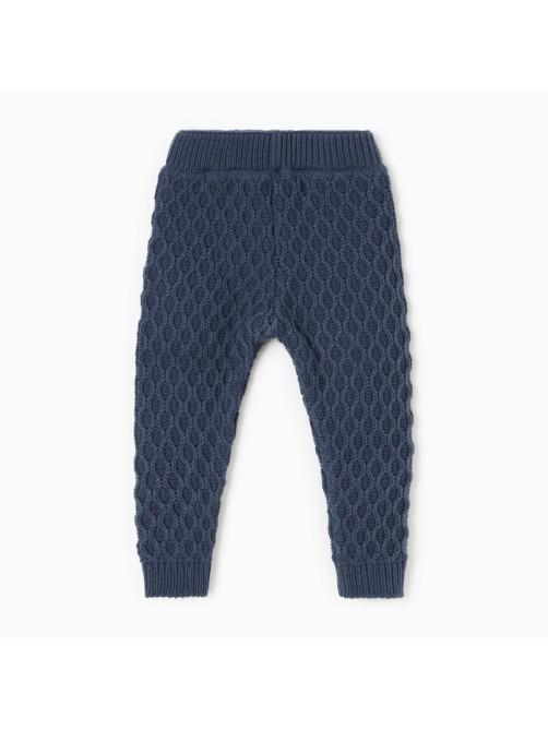 Брюки детские вязаные MINAKU: Knitwear collection, рост 74-80 см, синие