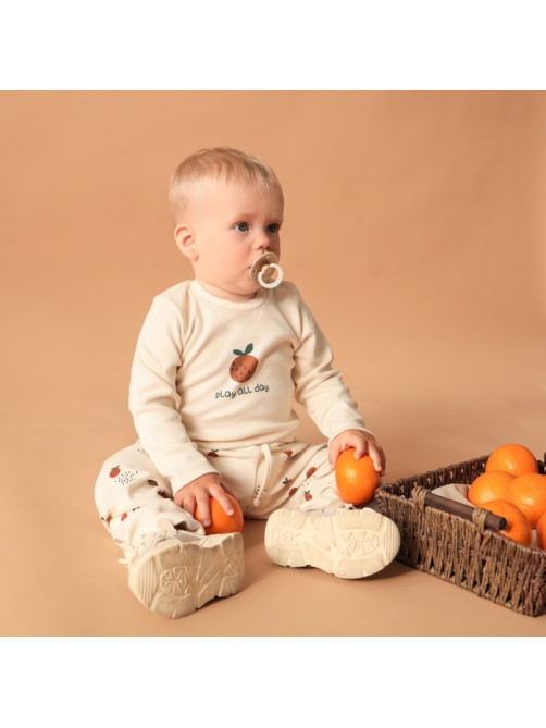 Штанишки «Крошка Я» Oranges, рост 68-74 см, молочные