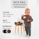 Брюки вязаные детские MINAKU: Knitwear collection, рост 80-86 см, серые