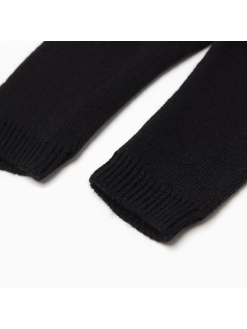 Брюки вязаные детские MINAKU: Knitwear collection, рост 80-86 см, чёрные