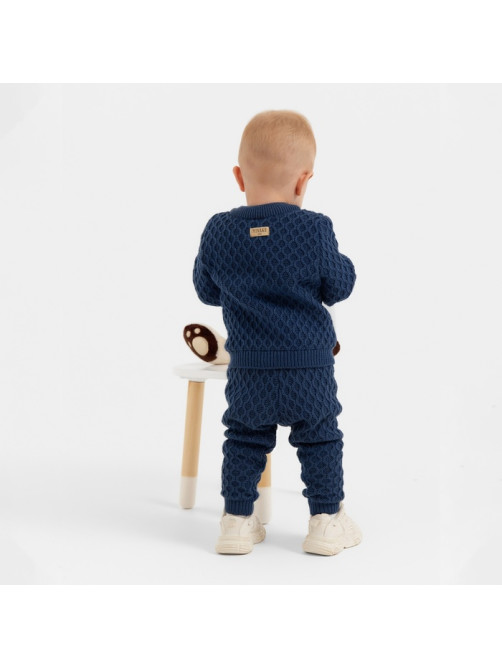 Брюки детские вязаные MINAKU: Knitwear collection, рост 68-74 см, синие