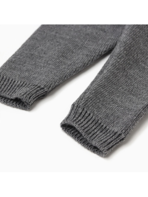 Брюки вязаные детские MINAKU: Knitwear collection, рост 80-86 см, серые