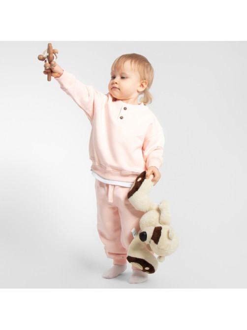 Штанишки детские MINAKU: Basic Line BABY, рост 86-92 см, пудрово-розовые