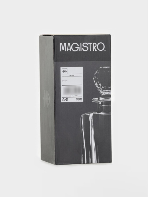 Штоф Magistro «Краун», 800 мл, 11.36×9.89×25.9 см, стекло, прозрачный