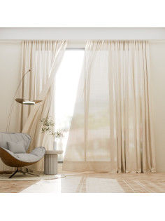 Штора SL HOME Facile, 140×270 см, лён 100%, 210 г/м²