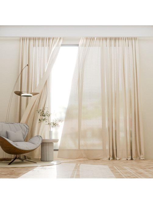 Штора SL HOME Facile, 140×270 см, лён 100%, 210 г/м²