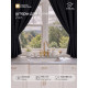 Шторы для кухни с завязками «Этель» Linen collection, 145×180 см - 2 шт., 100% лён, 170 г/м²