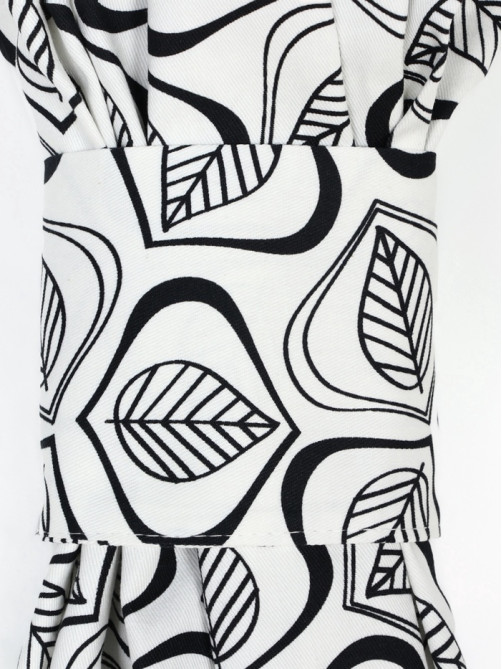 Шторы для кухни «Этель» Leaves, 149×180 см - 2 шт., подхваты - 2 шт., 100% хлопок