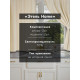 Шторы для кухни с подхватами «Этель» Home, 150×180 см, комплект - 2 шт., молочные