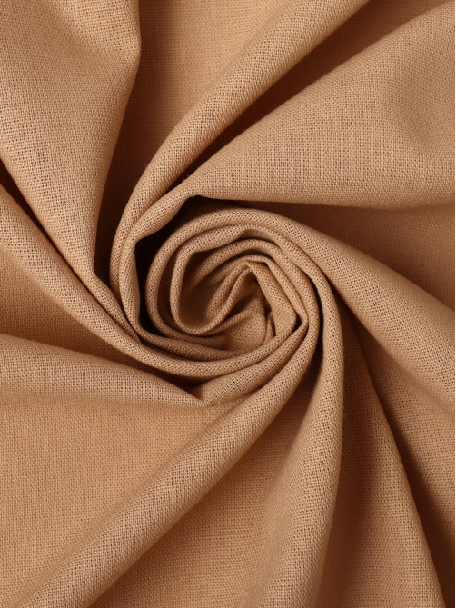 Шторы для кухни «Этель» ECO, 136×180 см - 2 шт., подхваты - 2 шт., 190 г/м², бежевые