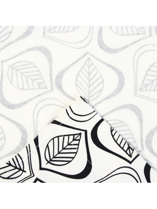 Шторы для кухни «Этель» Leaves, 149×180 см - 2 шт., подхваты - 2 шт., 100% хлопок