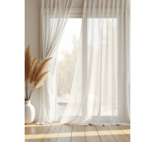 Штора для кухни «Этель» Cloudy, 140×270 см, лён 100%, 210 г/м²