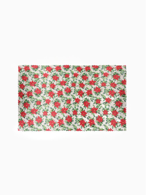 Скатерть новогодняя «Доляна» Christmas flowers, размер 145×220 см