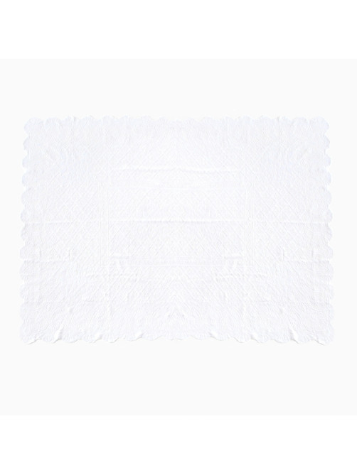 Скатерть Доляна Ажур, цвет белый 140×200 ± 5 см, 100%п/э
