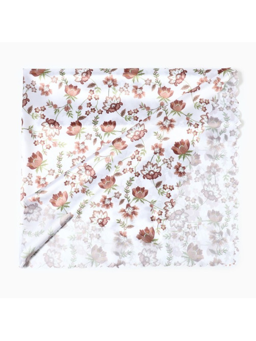 Скатерть «Доляна» Red flowers, 145×300 см