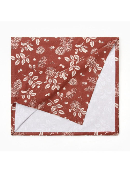 Скатерть «Этель New Year's plants» 149×250 см, 100% хл, рогожка 186 г/м²