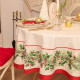 Скатерть новогодняя «Этель» Christmas wreath, d=150 см ±3 см с ВГМО, 100% хлопок, саржа 190 г/м²