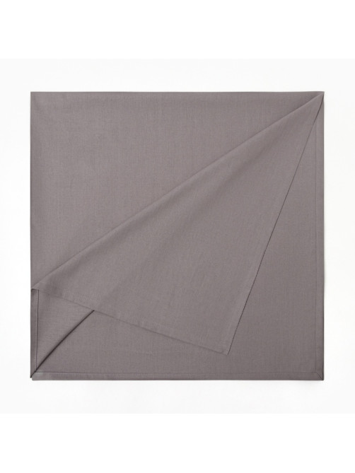Скатерть «Этель» ECO, 136×300 см, 70% хлопок, 30% лён, 190 г/м², серая