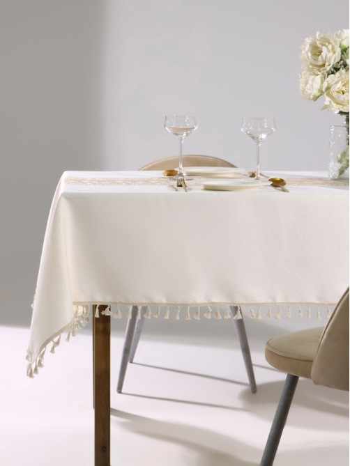 Скатерть «Этель. Новогодние олени», 140×200 см, 100% п/э
