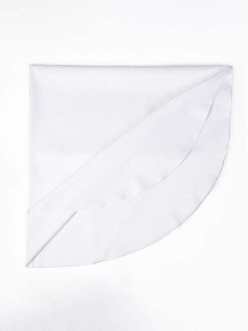 Скатерть «Этель» Lines, овал 150×220±3 см, 192 г/м², хлопок с ВГМО, белая