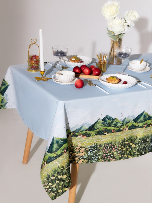 Скатерть «Этель. Вдохновения» 250×146 см, 100 % хлопок, репс 210 г/м²